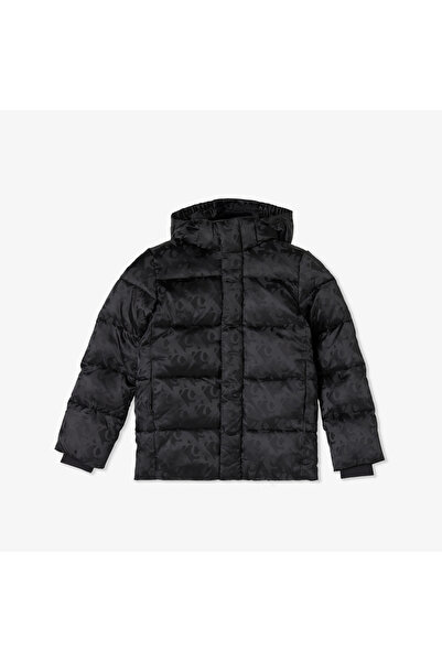 Calvin Klein Logo Puffer Çocuk Siyah Ceket