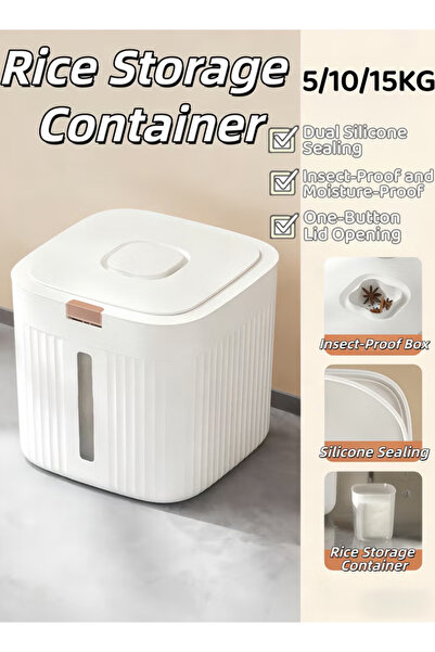 Generic Rice storage container, moisture-proof and insect-proof rice bucket, comes with a free measuring cup