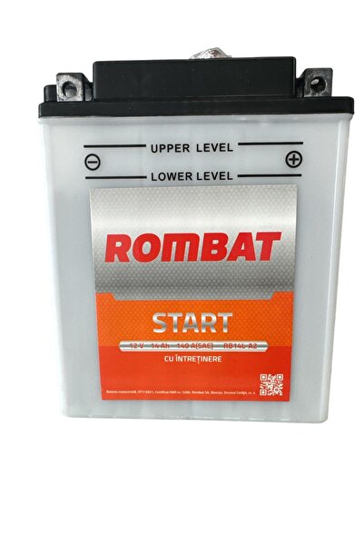 Rombat Baterie moto cu intretinere 12v 14 Ah YB14L-A2 (RB14L-A2 )12V-14AH
