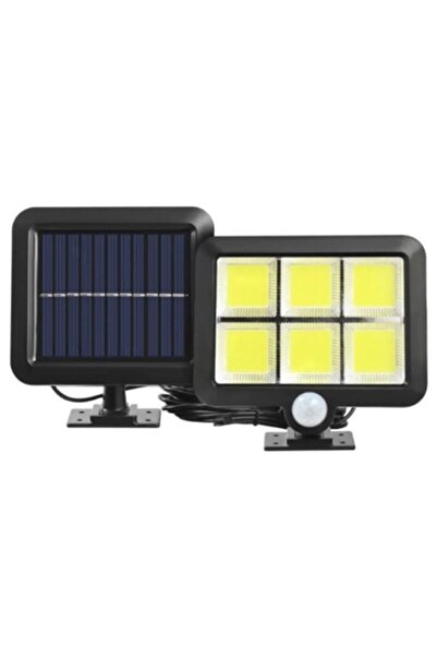 gaman 6 Cob Ledli Solar Panel Güneş Enerjili 3 Mod Duvar Lambası Bahçe Lambas...