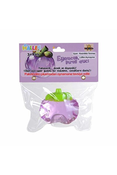 hak-iş oyuncak Mor Renk Mangosten Tasarımlı Eğlenceli Stres Atıcı Squishy Oyu...