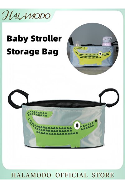 HALAMODO حقيبة تخزين خفيفة الوزن وأنيقة بنقشة كرتونية لعربة الأطفال، تناسب مع...