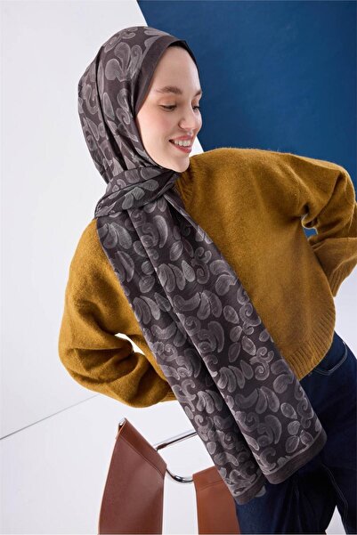 Silk Home Urban Hours Harmony Anthracite Mayda Shawl 190X70