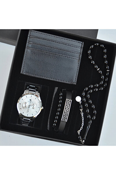 Polo Cüzdanlı Tespihli Erkek Saat Seti 3689