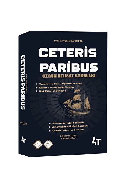 Ceteris Paribus Mikro İktisat Özgün Soru Bankası