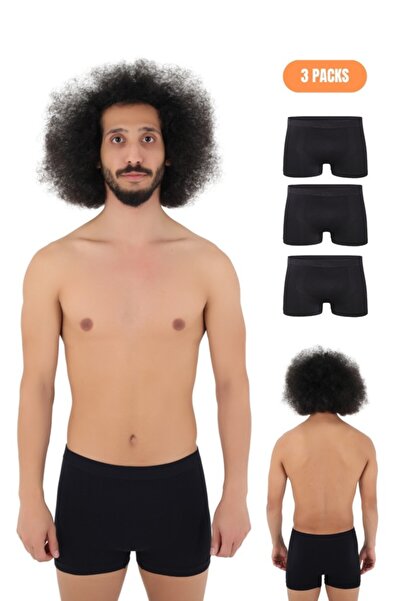 CNT Set boxer din microfibră din 3 piese pentru bărbați - Elastic pentru tali...