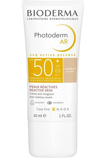 Bioderma Sebium Photoderm AR Natural SPF 50+ Tinted Cream Anti-Redness Sunscreen Sensitive Skin - 30ml