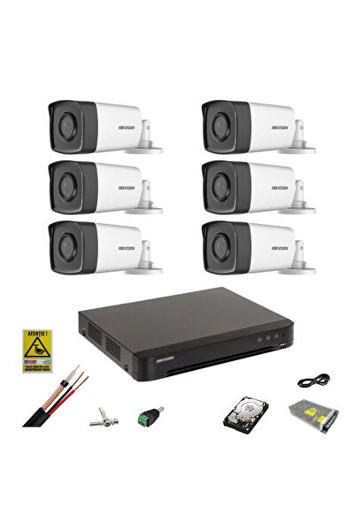 Hikvision Surveillance System 6 Cameras 5MP 2.8mm