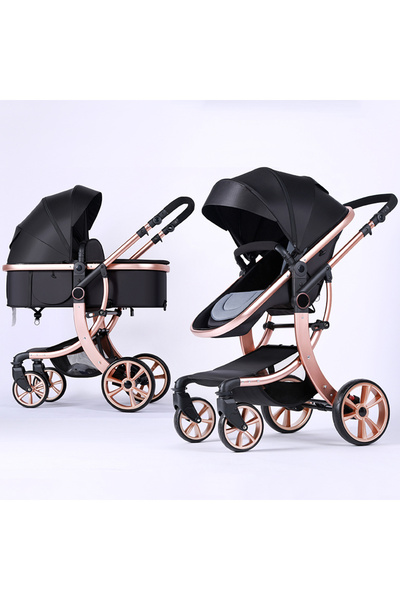 Hibobi Premium Store-Style High-View Reversible Aluminum Alloy Baby Stroller ...