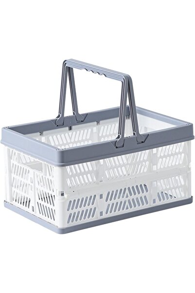 Arabest سلة نزهة بلاستيكية، سلة حمل، سلة نزهة خارجية، سلة محمولة قابلة للطي، ...