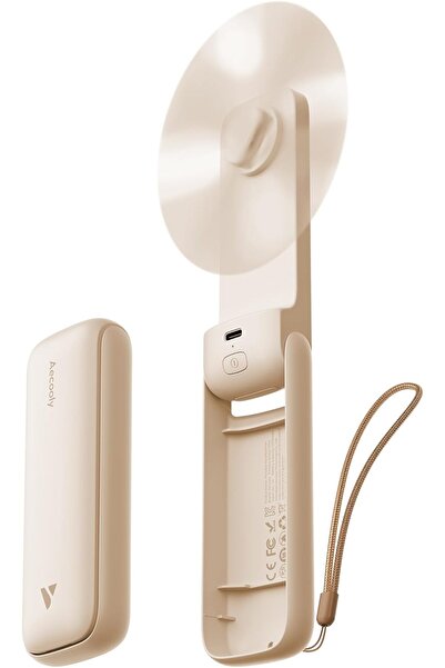 Aecooly مروحة يدوية صغيرة محمولة، مروحة يدوية صغيرة قابلة لإعادة الشحن