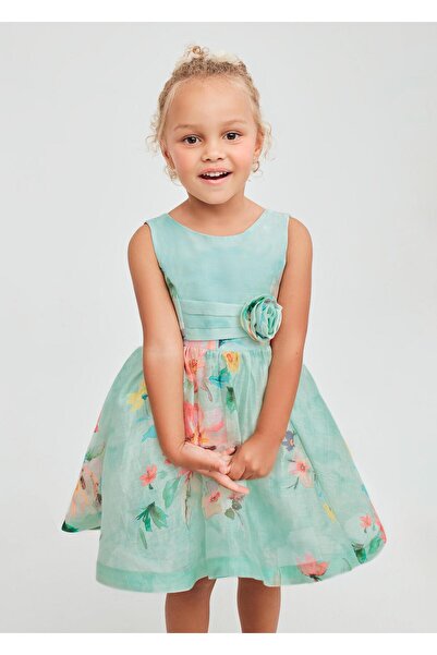 Abel & Lula فستان مياورال أبيل لولا للفتيات من إشبيلية باللون الأخضر