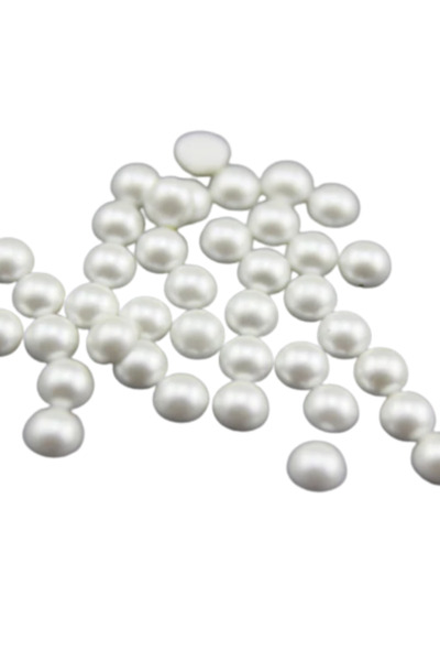 Klassiqe 8 mm Ceramic Hotfix Pearl White – 288 Pieces |   Iron-On Decorative Pearl Stone