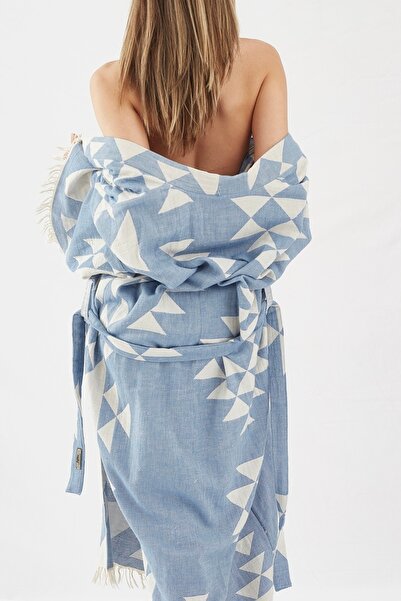 CAKKATEX Organic Cotton Woven Design Long Kimono |   Beach Wear