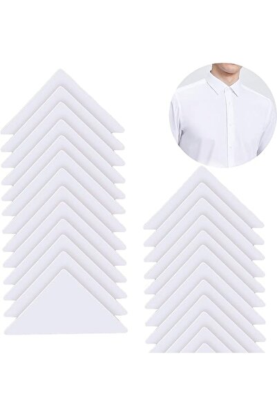 Arabest ١٠٠ قطعة من مثبتات الياقات لقمصان البولو، مثبتات ياقات قمصان البولو مانعة للتجعد، ياقات قمصان البولو