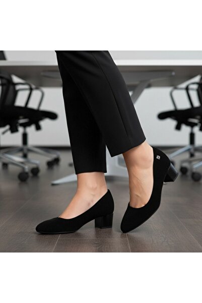 OEM Pantofi eleganți cu toc gros pentru damă, versatili, potriviți pentru toa...