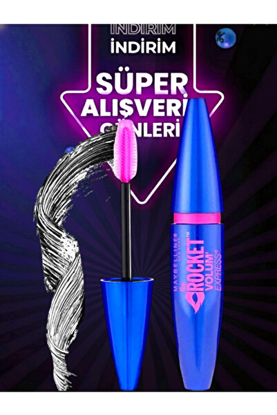Garnier x Maybelline Rocket Volum Express Mascara Noir Black Siyah Maskara