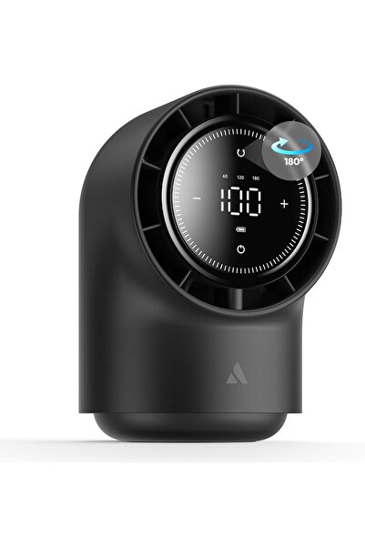 Aecooly مروحة مكتب تعمل باللمس، 100 سرعة، شاشة رقمية هادئة، بطارية 8000 مللي أمبير/ساعة، طاولة صغيرة