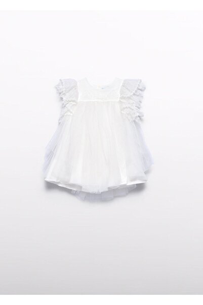 Abel & Lula فستان سهرة كريمي اللون للفتيات الصغيرات من مايورال أبيل لولا