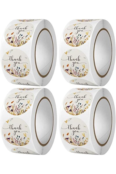 Arabest Flower Design Stickers (2000 pieces, 4 rolls x 500 pages/roll, 2.54 c...