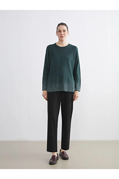 LC Waikiki Lcw Grace Crew Neck Patterned Women's Knitwear Sweater