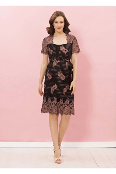 Desen Hamile Giyim Back Low-cut Lace Evening Dress Short Maternity Dress