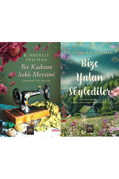Arkadya Yayınları Bir Kadının Saklı Mevsimi + Bize Yalan Söylediler 2 Kitap Set