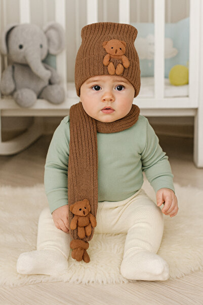 tinitins Knitwear Baby Boy Scarf Beanie Set of 2