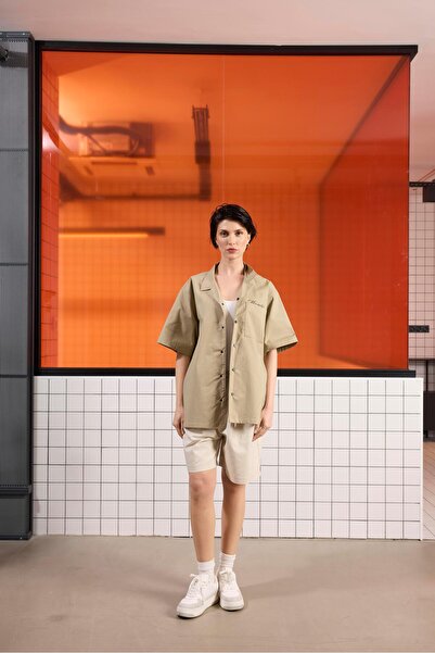 GMG FIRENZE Apaj Yaka Оверсайз мъжка риза с принт