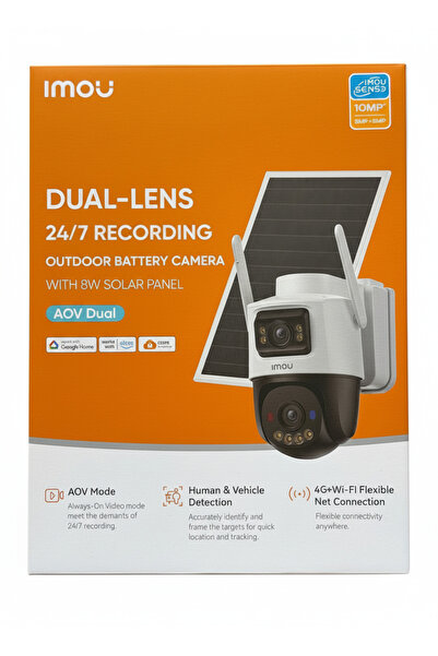 Imou EMO 10MP High-Quality Solar Powered Dual Lens Outdoor Surveillance Camera