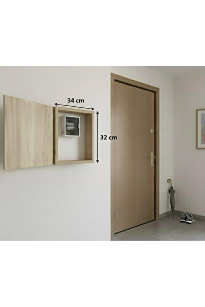 Mobdax Modern Atlantik Dekoratif Kapaklı Antre Askılığı & Sigorta Kutusu Gizleyici