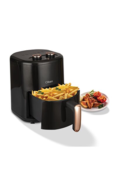 CLIKON قلاية هوائية كليكون CK353 سعة 4 لتر 1200 واط بدون زيت أسود