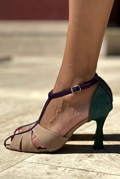 Gökhan Talay Princess Kadın Klasik Topuklu Ayakkabı VİZON SÜET