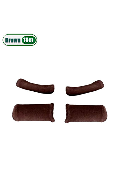 Choice قفازات مقود شتوية مخملية بنية اللون - طقم واحد، أغطية دافئة مانعة للان...