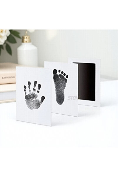 Choice3 Black DIY Handprint Footprint Kit with Ink Pads and Photo Frame for T...