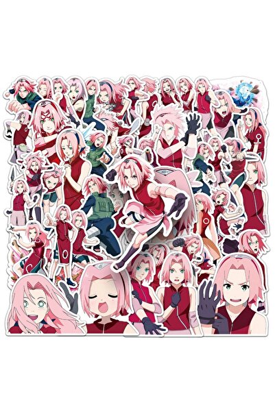 Choice QT-293 50 قطعة ملصقات أنمي ناروتو هارونو ساكورا كرتونية جرافيتي للحقائ...