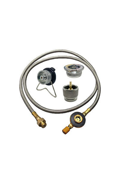 Choice خط تمديد بطول 1 متر لتوصيل خزان غاز التخييم الخارجي ZMC، أنبوب تمديد ل...