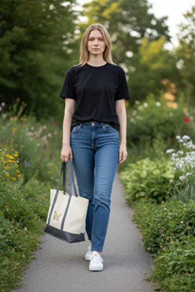 Malika Bez Çanta, Omuz Çantası, Tote Çanta ,Baskılı Çanta,Kanvas Çanta,Plaj Ç...