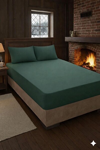 Özdilek Çift Kişilik Colourist Çarşaf - Zümrüt