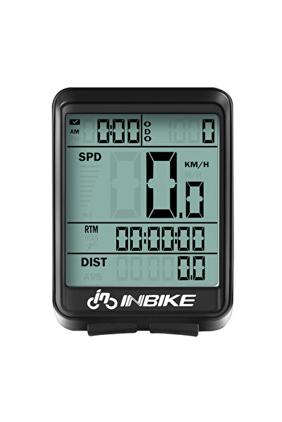 INBIKE ساعة توقيت للدراجات الهوائية سلكية بيضاء، مزودة بنظام تحديد المواقع ال...