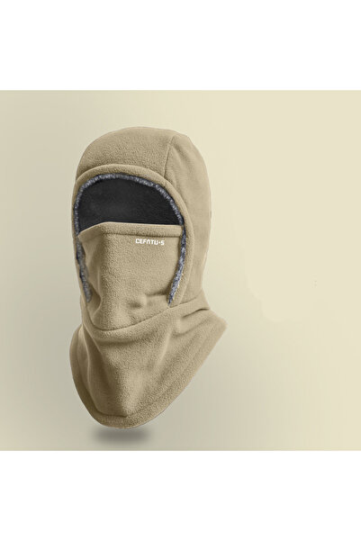 Choice khaki Winter Ski Face Mask Hat Outdoor Cold Protection Face Shield Mountain Climbing Cycling Hat wit