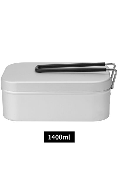 Choice 1400ml(47.34oz) Outdoor Camping Lunch Box, Lightweight Anodized Aluminum Food Container with Non-Sti