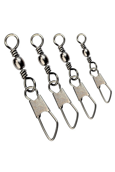 Choice مقاس 12، 50 قطعة/عبوة، مشابك دوارة لصيد الأسماك، مزودة بدبوس محمل، مشا...