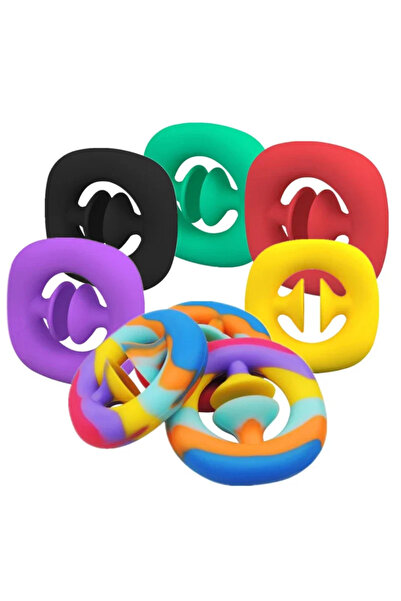 Choice قطعتان عشوائيتان من لعبة سيليكون لتخفيف التوتر ومضادة للضغط على الأصاب...