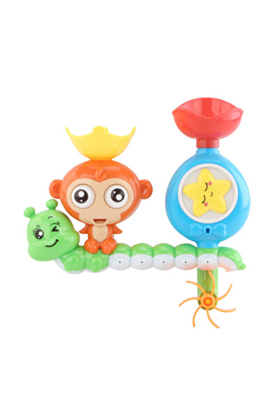 Choice C209- لعبة قرد صغير دوارة مع موسيقى، عجلة مائية دوارة، لعبة استحمام لل...