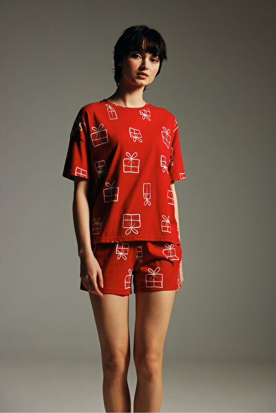 Hays Kadın Pamuklu Kısa Kollu Pijama Üstü