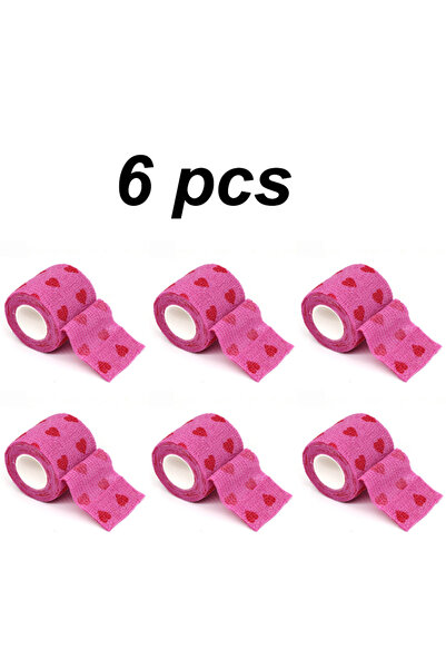 Choice 5 سم × 4.8 م، 6 قطع، ضمادة رياضية مرنة ذاتية اللصق لحماية المعصم وراحة...