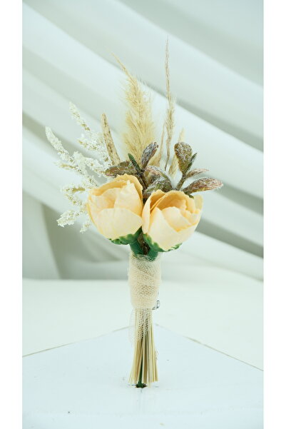 Buketlife Salmon Groom's Boutonniere