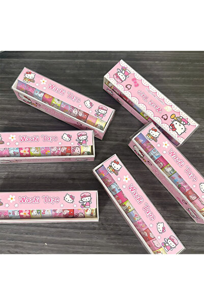 Choice النمط 1: 10 قطع من ملصقات شريط واشي بتصميم شخصيات أنمي سانريو كاواي، ش...