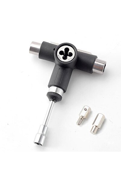 Choice Black Skateboard T-tool Combination Skateboard Tool Die Sleeve Buckle Portable Into Semi-Automatic M